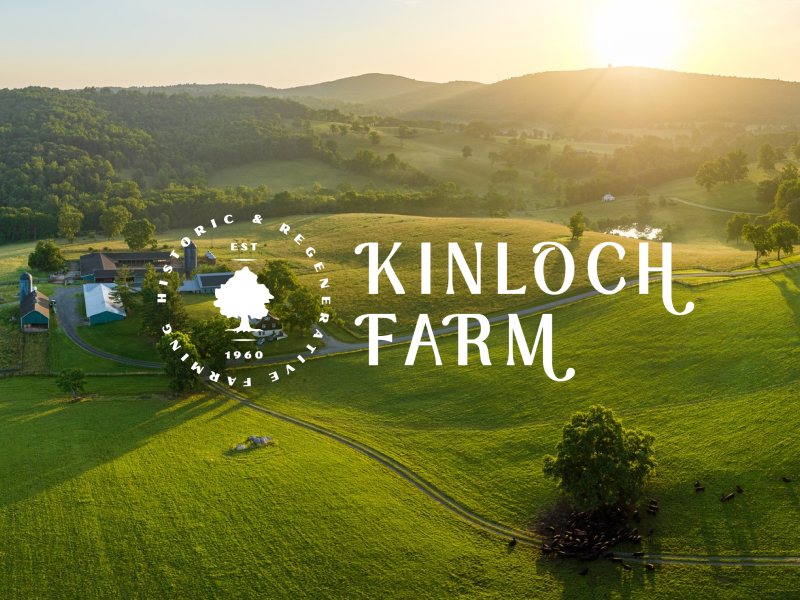 Kinloch Farm mark over rolling green farmland
