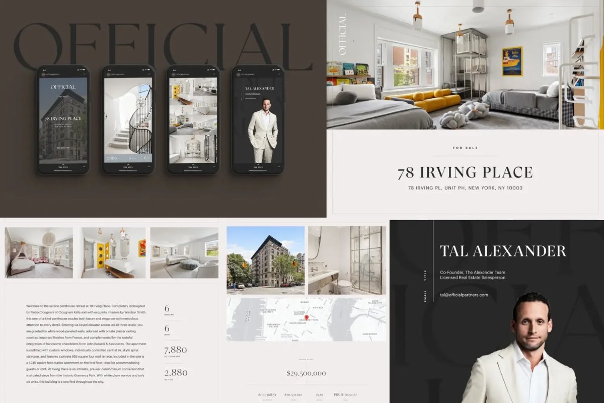 78 Irving Place campaign across mobile, web, and print